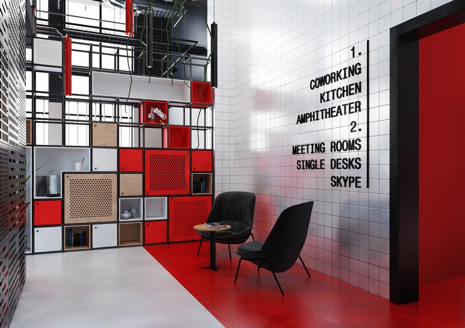 Phối cảnh nội thất văn phòng 3D cho dự án coworking space Central Cowork > Coworking space đẹp