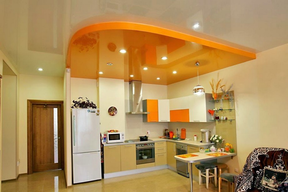 Trần thạch cao phòng bếp đơn giản cho xu hướng năm 2023 > trần thạch cao phòng bếp
