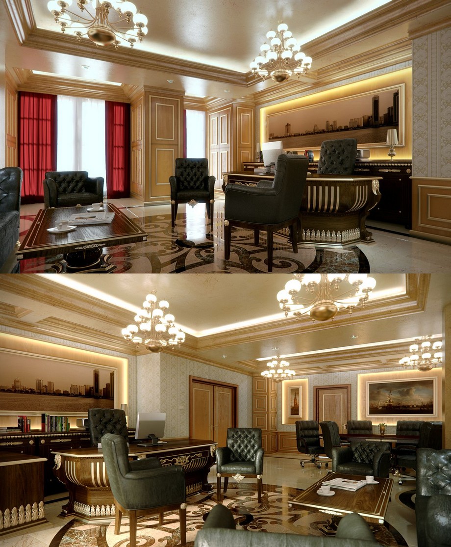Thiết kế văn phòng cổ điển Thiết kế văn phòng cổ điển