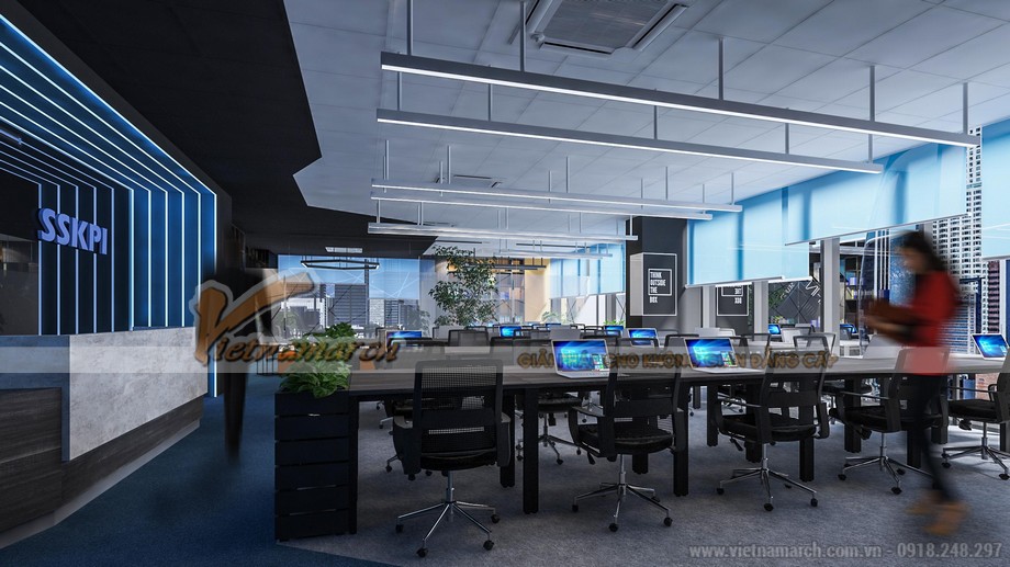 Hồ sơ thiết kế nội thất văn phòng công ty công nghệ SSKPI tại Trần Bình Hà Nội > thiết kế nội thất văn phòng công ty công nghệ SSKPI