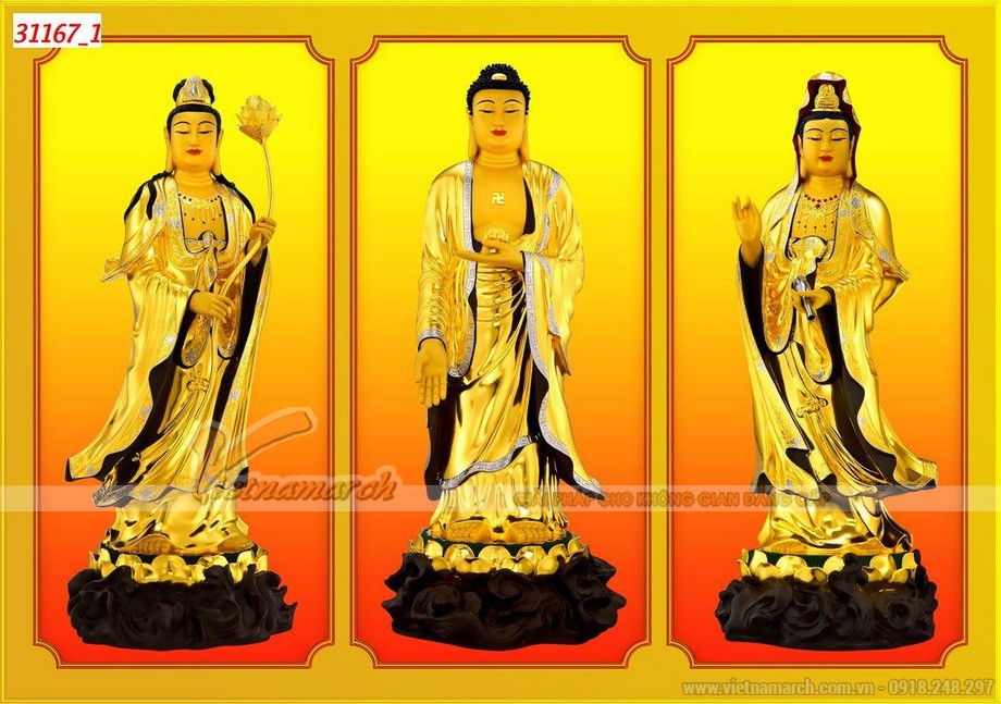 Tranh 3D phòng thờ và cách chọn mẫu tranh chuẩn phong thủy > tranh 3D Phật di lặc
