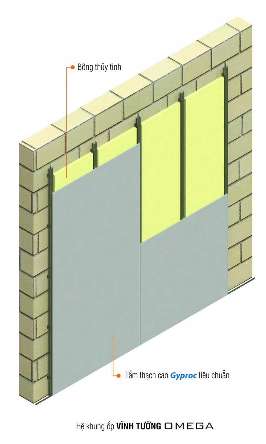 Giải pháp cách nhiệt hiệu quả cho tường vách > Làm thêm vách thạch cao cách nhiệt