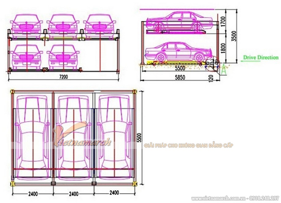 Hệ thống đỗ xe 2 tầng – Giải pháp đỗ xe thông minh và tiết kiệm chi phí > bãi đỗ xe 2 tầng