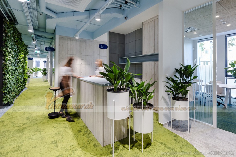 7 Tiêu chuẩn thiết kế văn phòng làm việc đẹp mới nhất hiện nay > Mẫu thiết kế văn phòng xanh