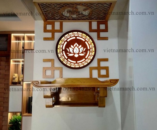 Cách bố trí đèn tranh trên ban thờ