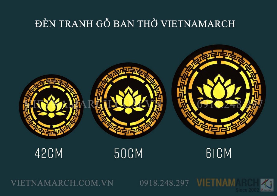Mẫu đèn tranh thờ Vietnamarch đẹp nhất