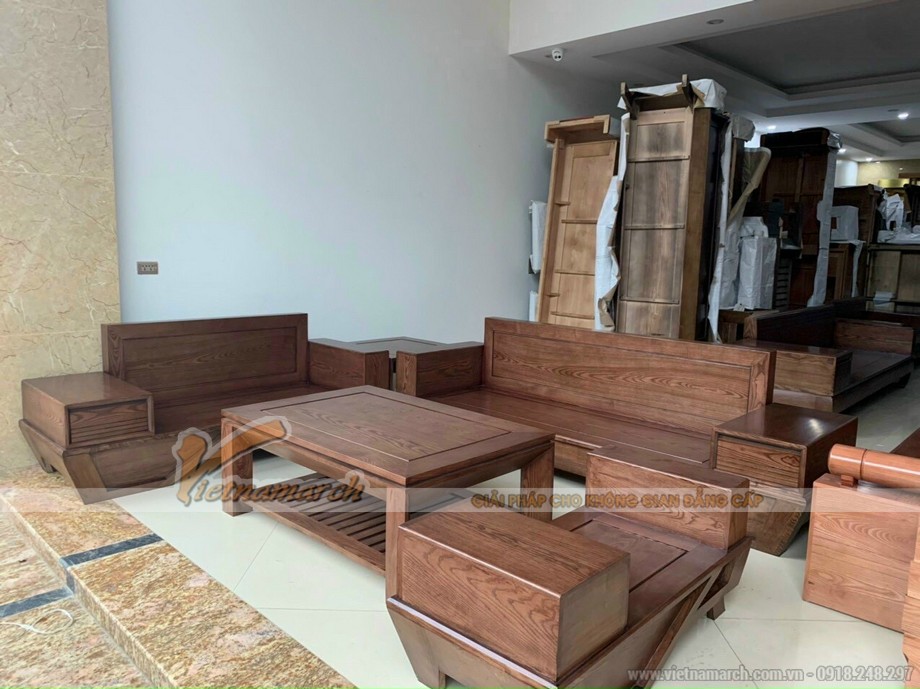 Top 15+ Mẫu bàn ghế Sofa gỗ sồi hiện đại giá rẻ nhất 2023 > Mẫu sofa gỗ sồi đẹp