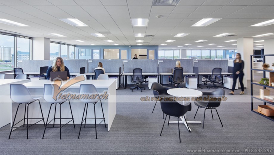 Gợi ý 18+ mẫu trang trí văn phòng làm việc đẹp hiện đại có 1-0-2 > Mẫu văn phòng công ty công nghệ  Vanco