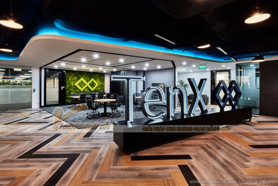 Gợi ý 18+ mẫu trang trí văn phòng làm việc đẹp hiện đại có 1-0-2 > Mẫu văn phòng công ty công nghệ tài chính TENX