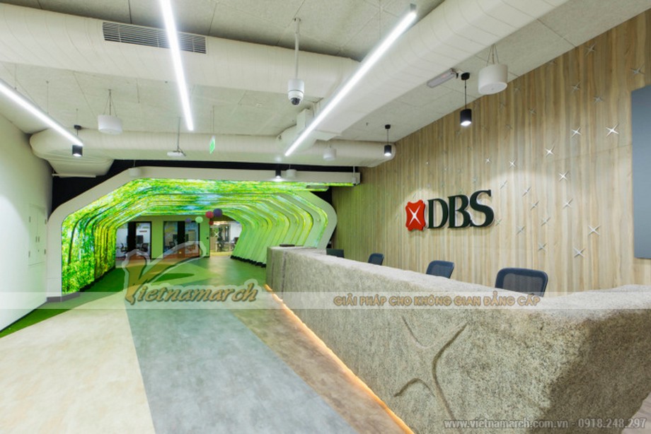 Gợi ý 18+ mẫu trang trí văn phòng làm việc đẹp hiện đại có 1-0-2 > Mẫu thiết kế văn phòng ngân hàng DBS