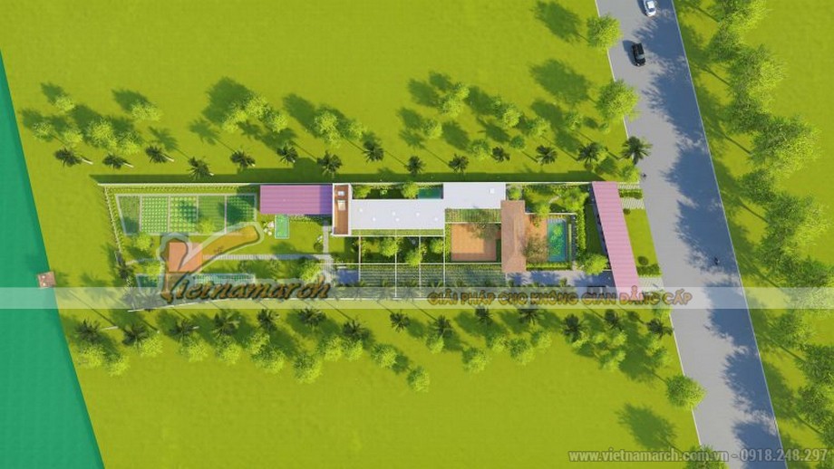 dự án thiết kế biệt thự vườn tại Hậu Giang