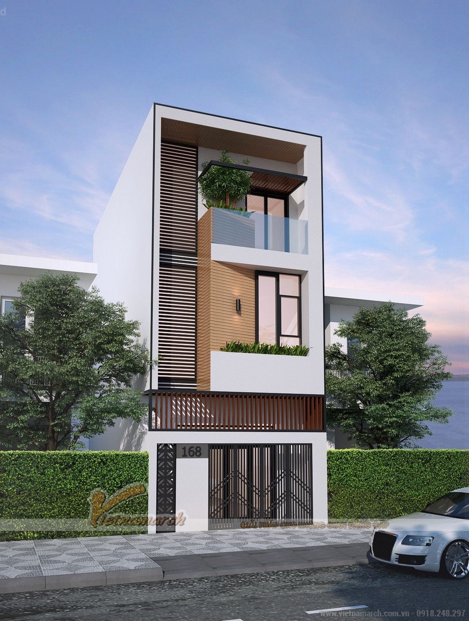 Tuyển tập những mẫu thiết kế nhà phố hiện đại tuyệt đẹp của Vietnamarch > Nhà phố 3 tầng mặt tiền 5m