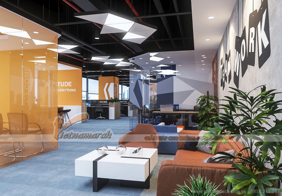Thiết kế không gian văn phòng Media có 1-0-2 của công ty truyền thông GNG > Thiết kế nội thất văn phòng GNG Media