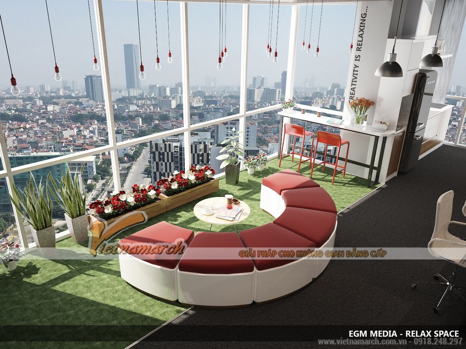 Dự án thiết kế văn phòng 140m2 – EGM Media số 81A Trần Quốc Toản > Bản vẽ thiết kế nội thất văn phòng 140m2 tại Trần Quốc Toản