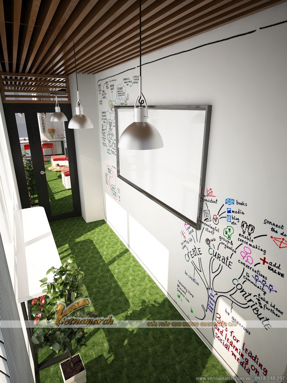Dự án thiết kế văn phòng 140m2 – EGM Media số 81A Trần Quốc Toản > Bản vẽ thiết kế nội thất văn phòng 140m2 tại Trần Quốc Toản