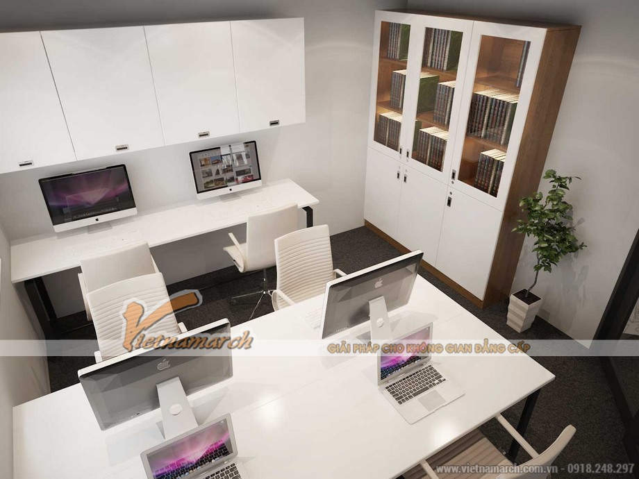 Bản vẽ thiết kế nội thất văn phòng 140m2 tại Trần Quốc Toản