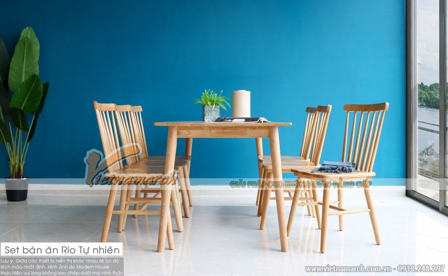 Kích thước ghế ăn tiêu chuẩn là bao nhiêu? > Mẫu bàn ghế ăn gỗ tự nhiên