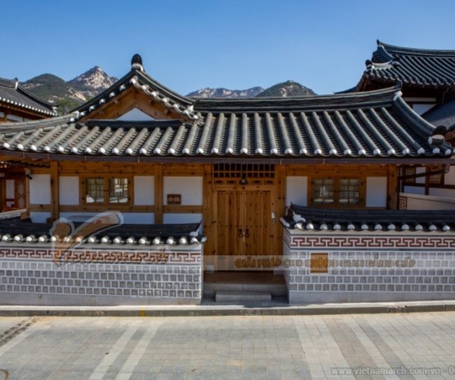 Mẫu nhà cấp 4 Hàn Quốc phong cách cổ