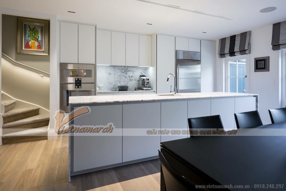 100+ Mẫu tủ bếp hiện đại – Ý tưởng thiết kế không gian nhà bếp sáng tạo nhất > Mẫu tủ bếp dành cho căn hộ chung cư hiện đại