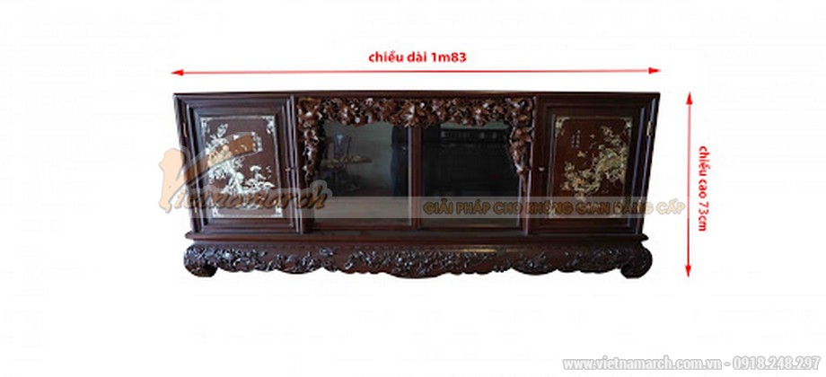 Tủ chè gỗ gụ: sản phẩm nội thất của người có gu > mẫu tủ chè gỗ gụ đẹp 