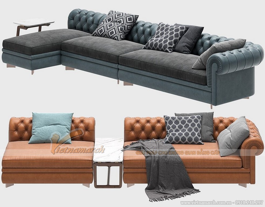 Sofa góc đẹp hiện đại cho không gian phòng khách gia đình