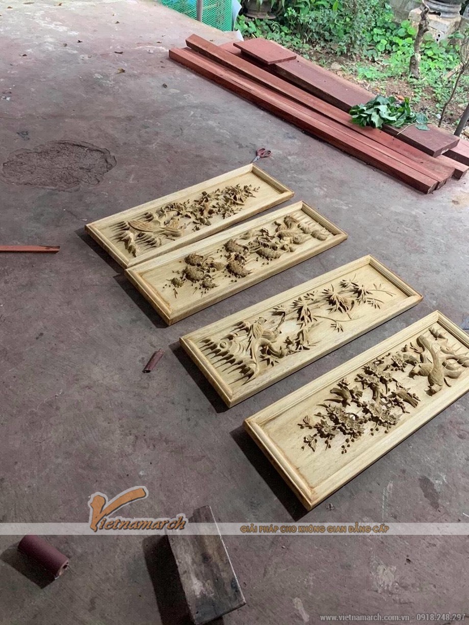 Vietnamarch – Xưởng sản xuất tranh gỗ phòng khách, phòng thờ đẹp > Tranh gỗ mộc