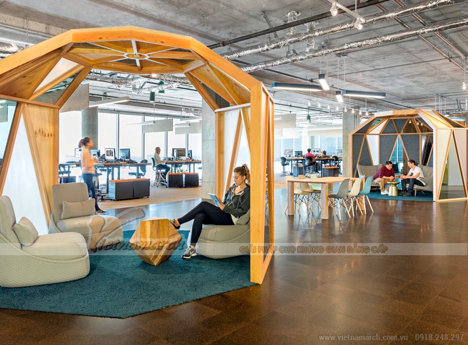 Thiết kế văn phòng 90m2 và xu hướng thiết kế được yêu thích nhất năm 2023 > Văn phòng đa chức năng - biến công ty thành không gian yêu thích của bạn