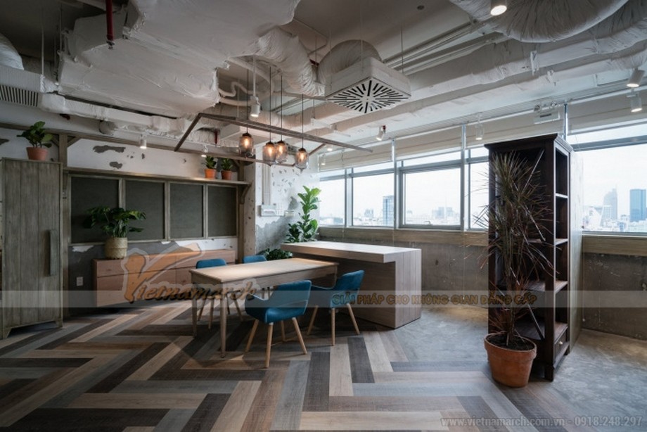 Mẫu thiết kế nội thất văn phòng công ty bất động sản Unipro HCM