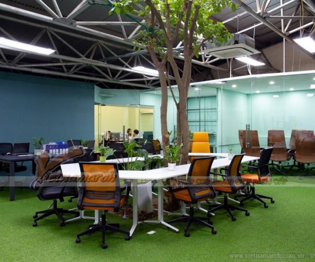 Hồ sơ dự án mẫu thiết kế văn phòng 500m2 cho công ty nội thất Dcor Việt Nam