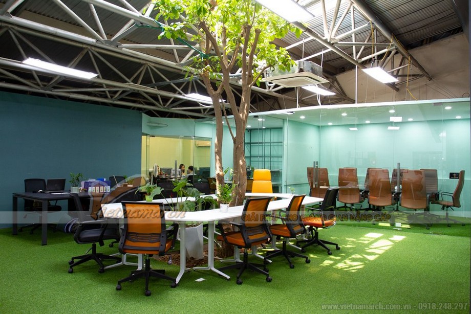 Mẫu thiết kế văn phòng 500m2 cho công ty nội thất Dcor Việt Nam