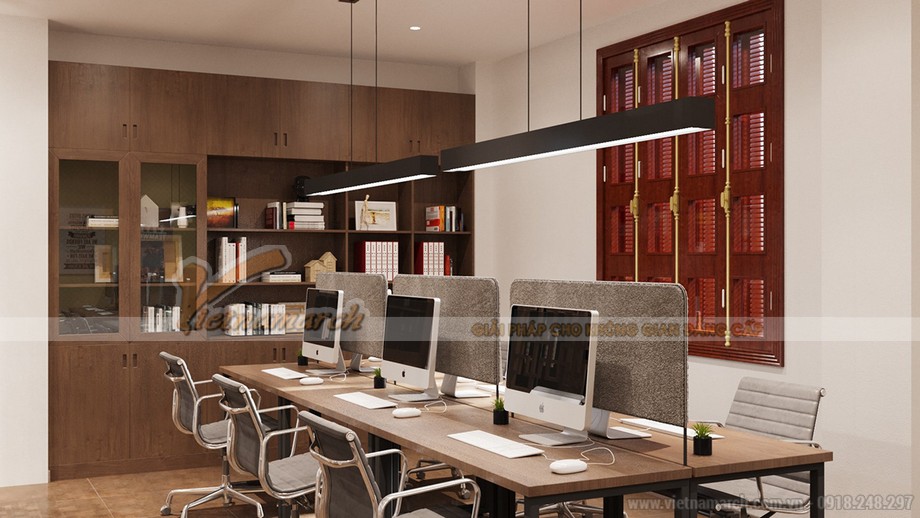 Phương án thiết kế nội thất văn phòng xây dựng THT hiện đại – Office THT > Thiết kế văn phòng xây dựng THT đẹp
