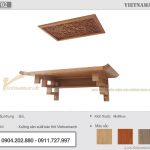 Mẫu bàn thờ treo 48x89cm gỗ sồi hiện đại cho chung cư Mipec Kiến Hưng – Hà Đông – BTT02