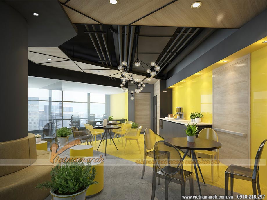 thiết kế văn phòng 1000m2 - Up VPbank Coworking space