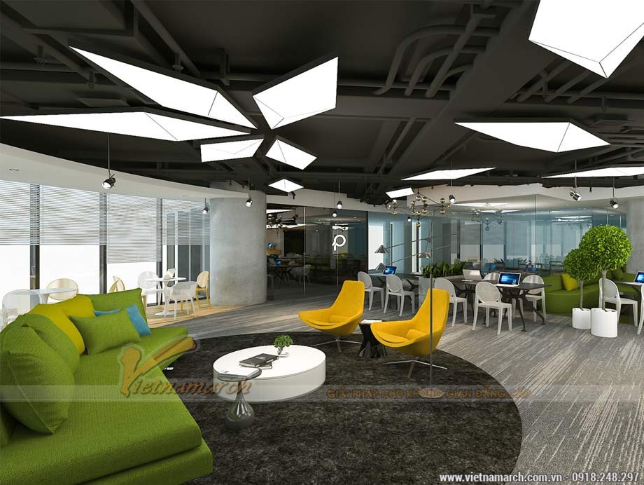 Thiết kế văn phòng 1000m2 - Up VpBank coworking space