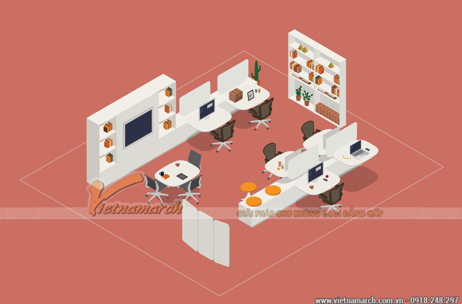 Thiết kế không gian làm việc nhóm hiệu quả tại công ty như thế nào? > Thiết kế không gian làm việc nhóm với mô hình Clubhouse