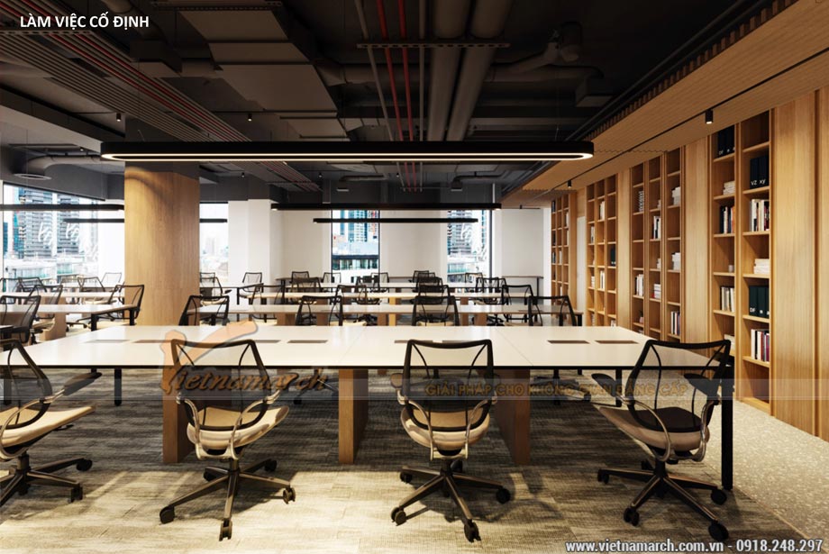 Phương án thiết kế văn phòng 2200m2 – văn phòng Bộ kế hoạch và Đầu tư > Thiết kế văn phòng 2200m2