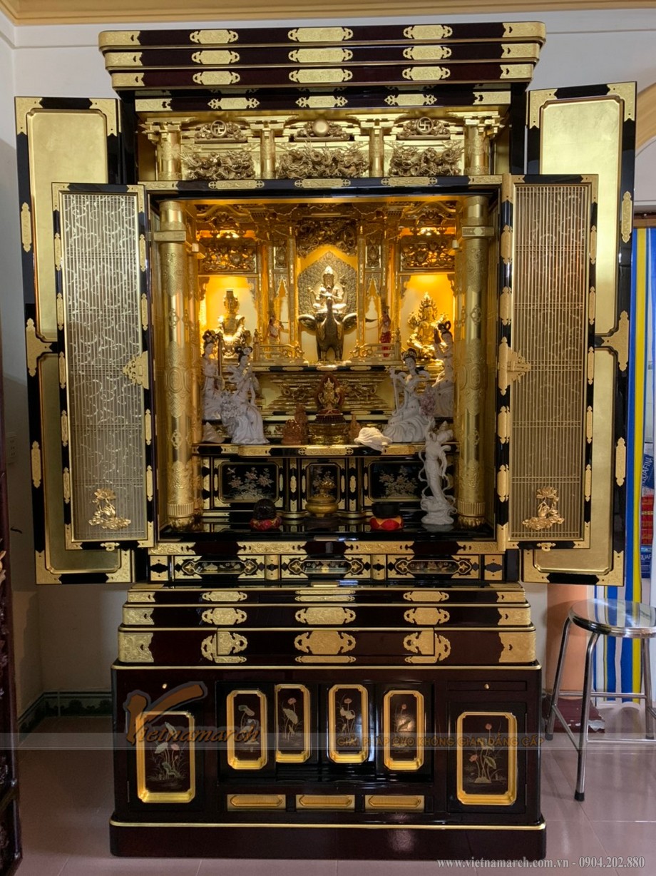 Một số mẫu tủ thờ Phật Nhật Bản cho phòng thờ Việt hiện đại