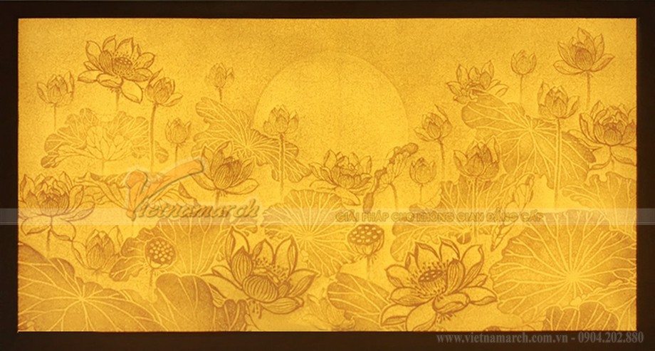 Bộ sưu tập tranh giấy dừa, tranh trúc chỉ hoa sen mới nhất 2021 tại 61 Nguyễn Xiển