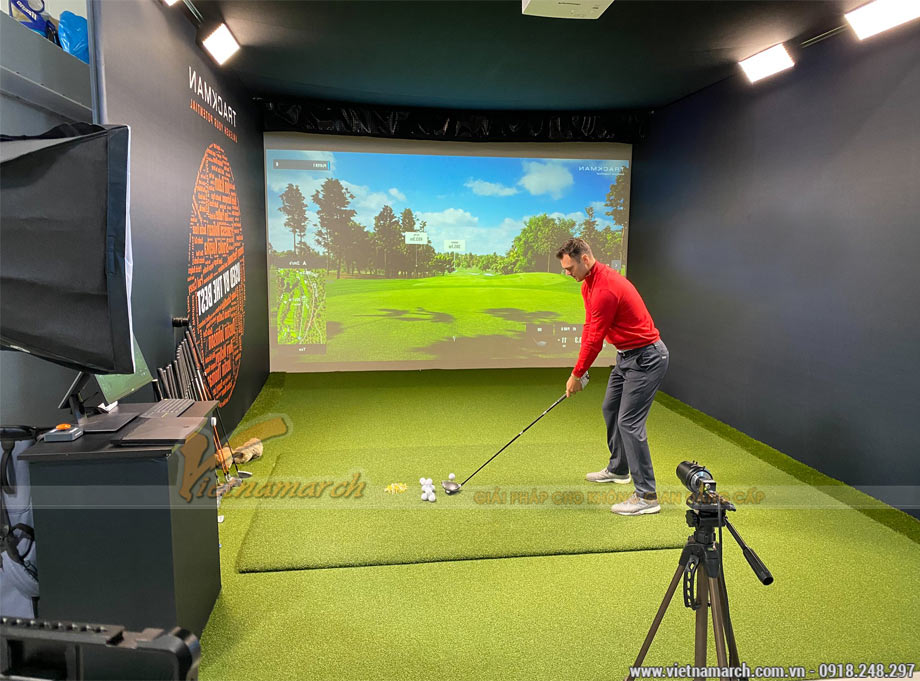 Mẫu thiết kế phòng tập Golf 3D trong nhà đẳng cấp và thời thượng! > Thiết kế phòng tập Golf 3D trong nhà