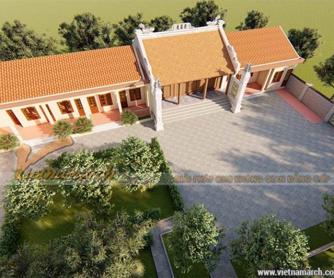 Dự án thiết kế nhà ở kết hợp nhà thờ 3 gian 2 mái truyền thống tại Hưng Yên