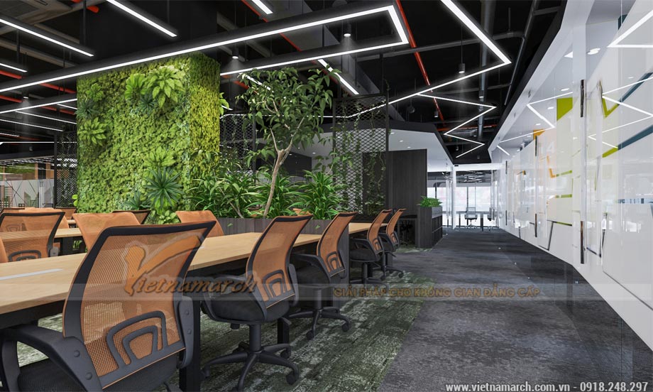 Dự án thiết kế văn phòng 2100m2 tại Định Công – Coworking space Cen X Space > Thiết kế văn phòng 2100m2 tại Định Công 