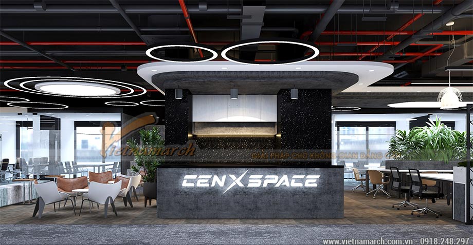 Dự án thiết kế văn phòng 2100m2 tại Định Công – Coworking space Cen X Space > Thiết kế coworking space 2100m2 tại định công