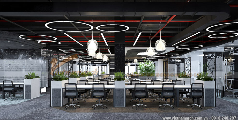 Dự án thiết kế văn phòng coworking space hiện đại tại quận Hoàng Mai – Hà Nội 