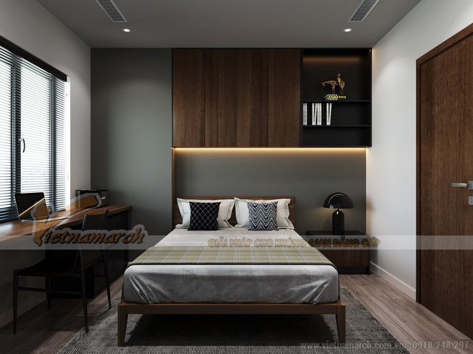 Thiết kế nội thất chung cư The Zei 3 phòng ngủ theo phong cách hiện đại > Thiết kế nội thất 3 phòng nghủ căn hộ The Zei Mỹ Đình