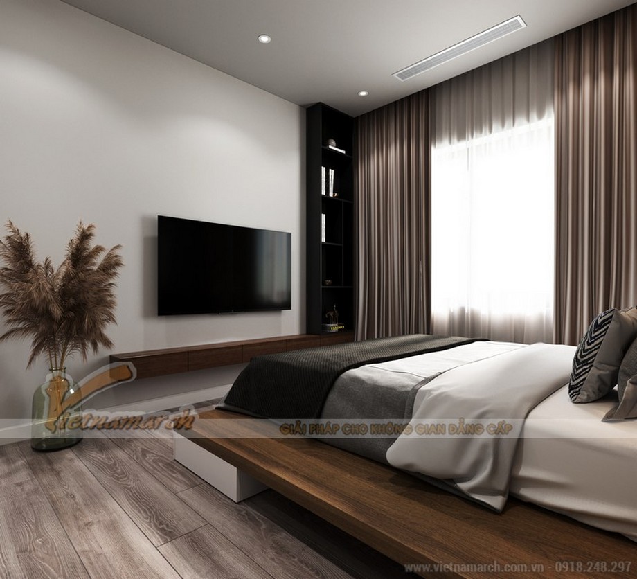Thiết kế nội thất chung cư The Zei 3 phòng ngủ theo phong cách hiện đại > Thiết kế nội thất 3 phòng nghủ căn hộ The Zei Mỹ Đình