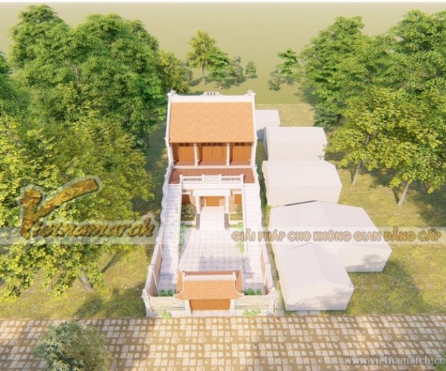 Thi công nhà thờ họ bê tông giả gỗ 2 tầng khang trang tại Lục Ngạn Bắc Giang -Hoàn thành tháng 1.2021