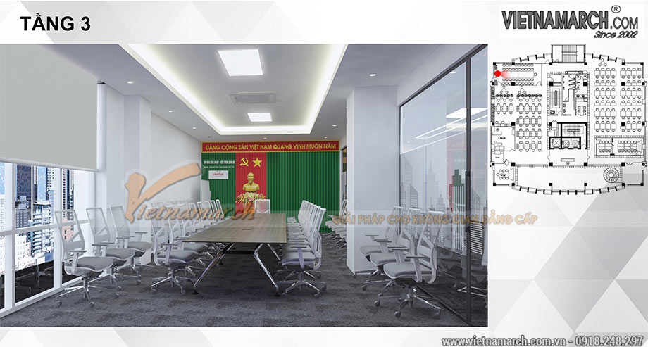 Hồ sơ bản vẽ thiết kế văn phòng 1350m2 hiện đại, đẳng cấp! > Bản vẽ thiết kế nội thất văn phòng 1350m2