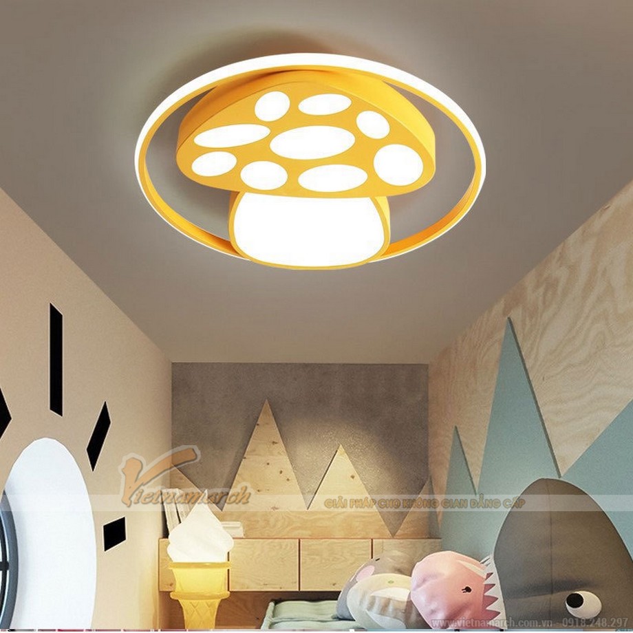 Mách mẹ cách lựa chọn đèn trần phòng ngủ cho bé > đèn trần phòng ngủ cho bé ánh sáng dịu nhẹ với giấc ngủ của trẻ