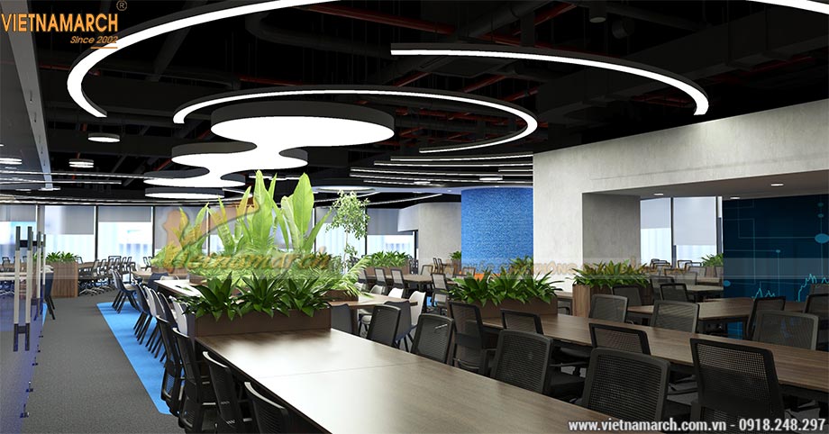 PA2 Phương án thiết kế văn phòng FIBO Holding tại quận Nam Từ Liêm > Thiết kế nội thất văn phòng tại quận Nam Từ Liêm