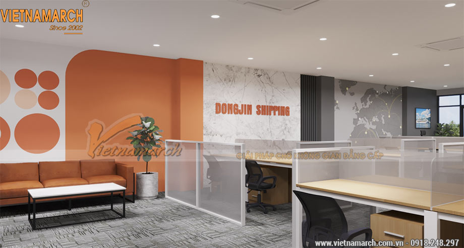 Bản vẽ thiết kế nội thất văn phòng 490m2 cho công ty logistics Transimex > Bản vẽ thiết kế nội thất văn phòng 490m2 